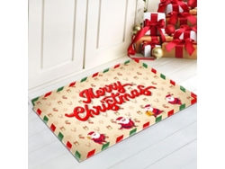 Felpudo Navideño Antideslizante Absorbente Decorativo Para Entrada Hogar Oficina Tiendas 40x60cm