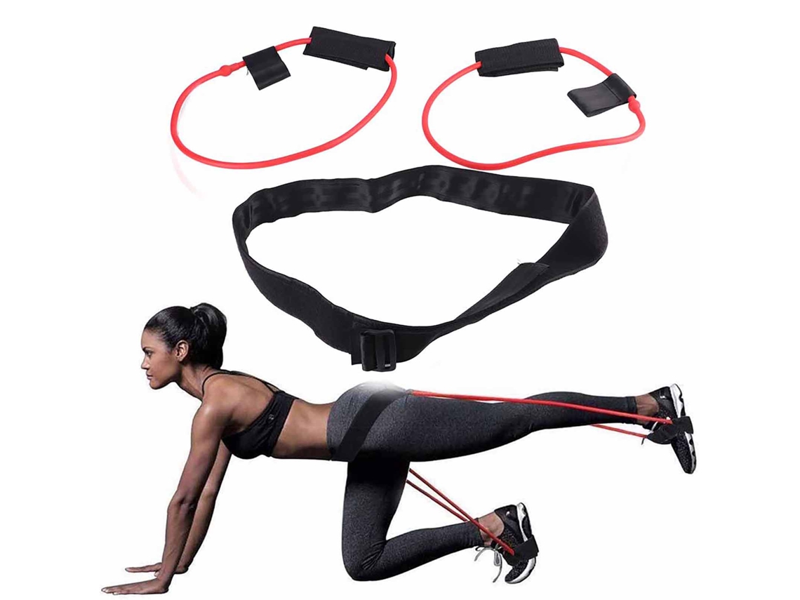 Cinturón De Resistencia Para Tonificar La Cintura Y Desarrollar Músculo Con Banda Elástica Ajustable Para Ejercicios En Casa, Gimnasio Y Viajes.