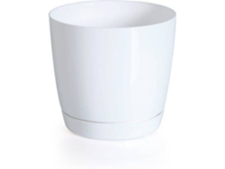 Maceta PROSPERPLAST Coubi Round P (Blanco - 15.5 x 15.5 x 14.2 cm)
