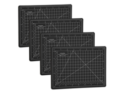 Tapete De Corte Antiadherente De Pvc A5, 4 Unidades, Para Grabado, Manualidades Y Protección De Mesas, 22 X 15 Cm.