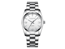 Reloj De Pareja De Acero Inoxidable Impermeable Luminoso De Cuarzo Para Hombre Blanco