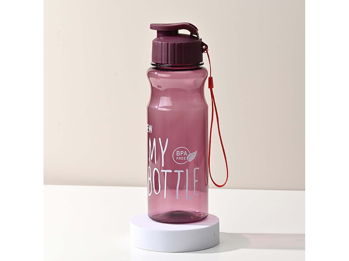 Botella Deportiva Creativa (morado Oscuro), Gran Capacidad, Reutilizable, Resistente A La Corrosión.