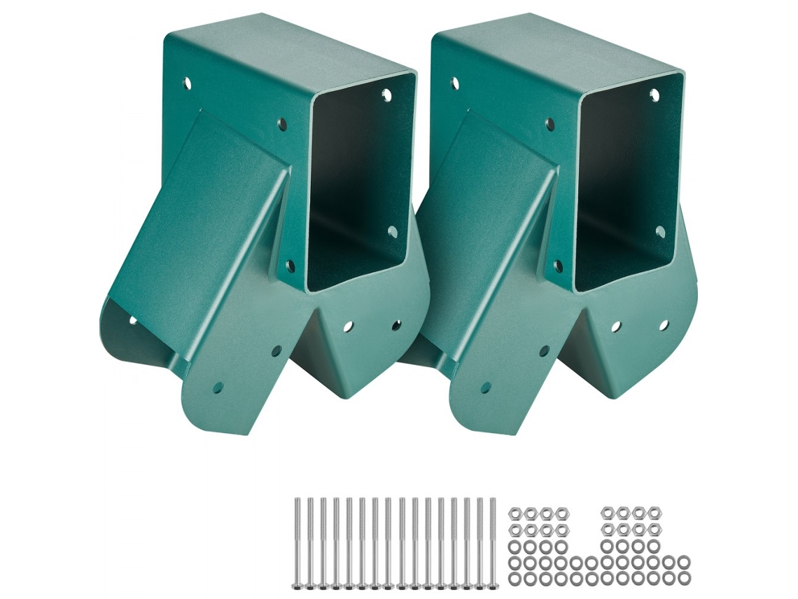 Juego de soportes de acero y conectores A para bastidor voladizo Tekmaquinas