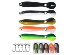 Danu26-lures De Pesca 10cm Imitación De Loach Bait Suave Saltwater Freshwater Bass Swimbait