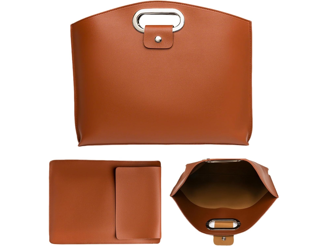 Elegante bolso de trabajo de cuero para mujer - Conjunto de bolso - SFUSHOS