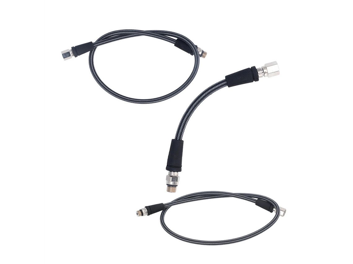 Dideep Mangueira Alta Pressão Regulador Mergulho 15cm 65cm 80cm Fibra Carbono Trançada Flexível Segura Autônomo