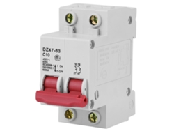 2026velora-disyuntor Miniatura Dz47-63 2 Polos 10a 400v 50hz Capacidad De Interrupción 6000a