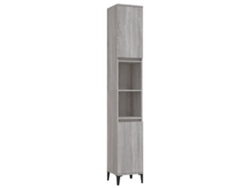 Maison Exclusive - Armario De Baño Madera Contrachapada Gris Sonoma 30x30x190 Cm