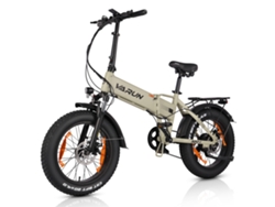 Bicicleta eléctrica plegable Varun S20 1 con neumáticos anchos de 20 pulgadas y batería de 48v 13ah.