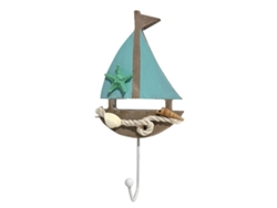 ORIGEN Home Decor Percha Barco Percheros | Crudo - 24x11x5cm BY SIGRIS