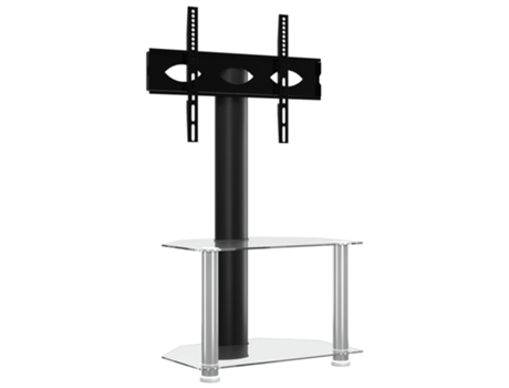 Mueble De Esquina Para Tv VIDAXL Negro Metal (65.5x40x101 cm)
