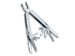 Genuine VICTORINOX Swisstool Multi Tool + Leather Pouch 27 Function Multitool