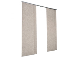Juego de 4 cortinas de panel marrón con riel ajustable y opacidad total Tekmaquinas