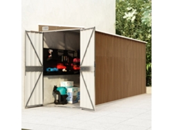 Refugio de Jardín Colgante 118x382x178 cm Acero Galvanizado. Casa encantadora marrón
