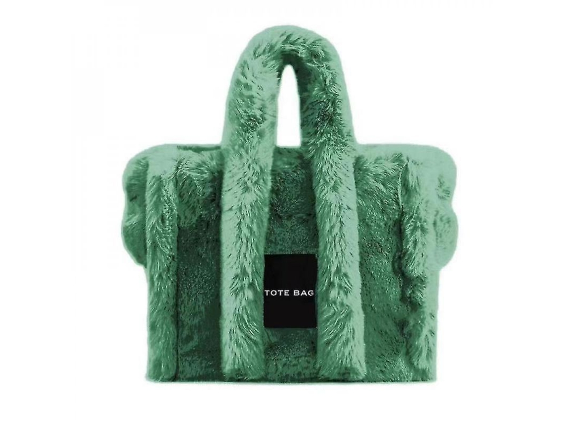2026rebe-bolso De Peluche Para Mujer, Bolso Fluffy Y2k De Alta Calidad Con Gran Capacidad Para Día A Día Y Regalo Verde