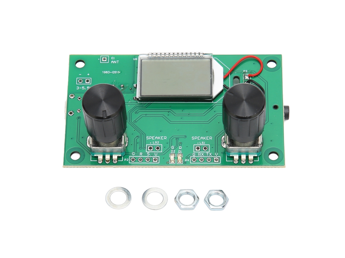 Módulo Receptor De Fm Digital Con Salida Estéreo Y Frecuencia Ajustable, Amplificador De 3wx2 Y Búsqueda Automática.