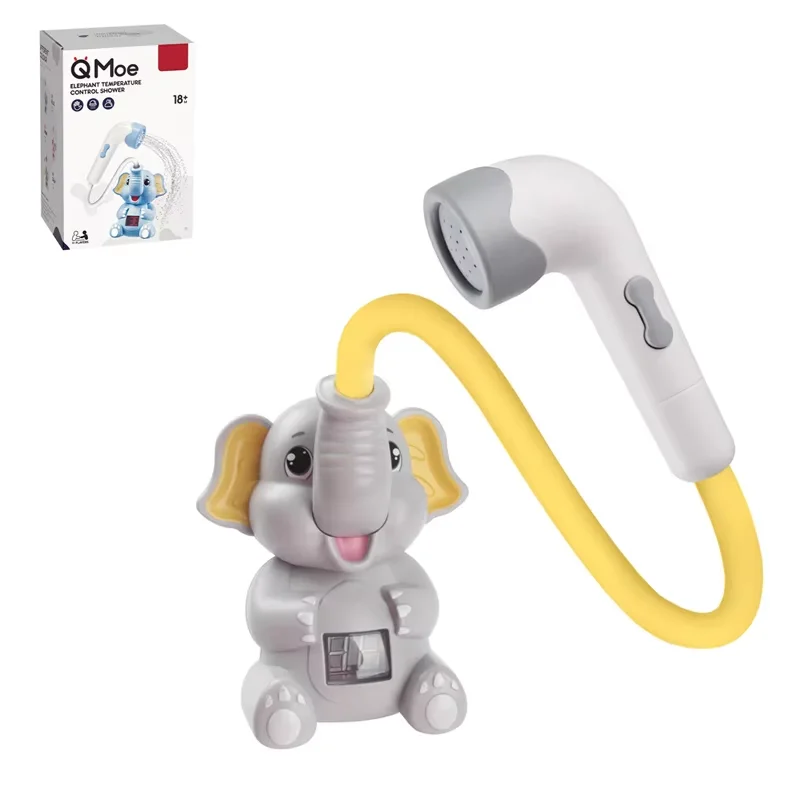 Juguete Eléctrico Con Forma De Elefante Que Rocía Agua Y Tiene Termómetro Para La Ducha.