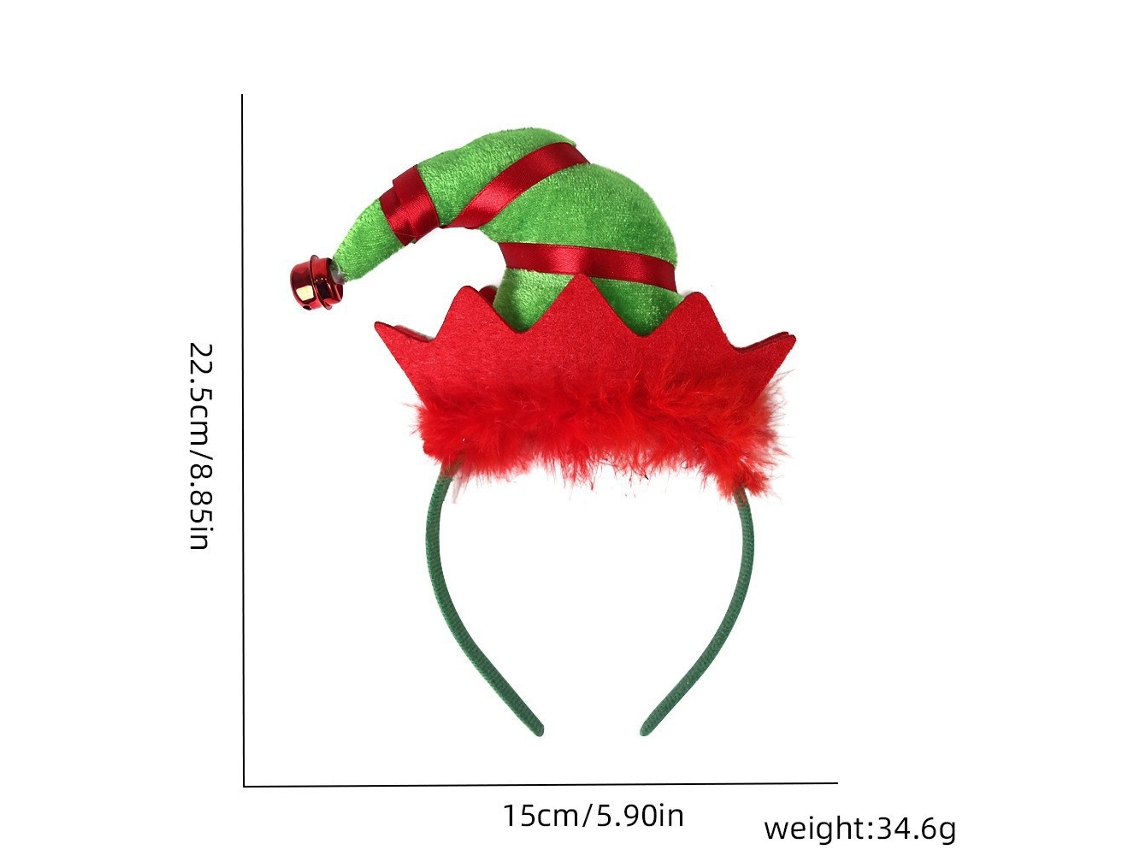 Diadema navideña con cuernos, accesorio navideño brillante, ideal para fiestas, cosplay y uso diario Aeuzwr (Estilo 58)