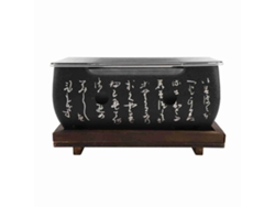 Horno de carbón rectangular japonés para barbacoa con estufa de alcohol