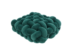 2026-almohada Nórdica Cuadrada 12x12x4.7in, Tela Plush Sólida, Decorativa Para Sofá Cama, Verde Oscuro