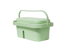 Portapinceles CHRUI 3 en 1 con soporte para paleta y mango (verde claro)