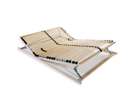 MAISON EXCLUSIVE Tarima de Somier de 28 Lamas 7 Zonas 120X200 cm
