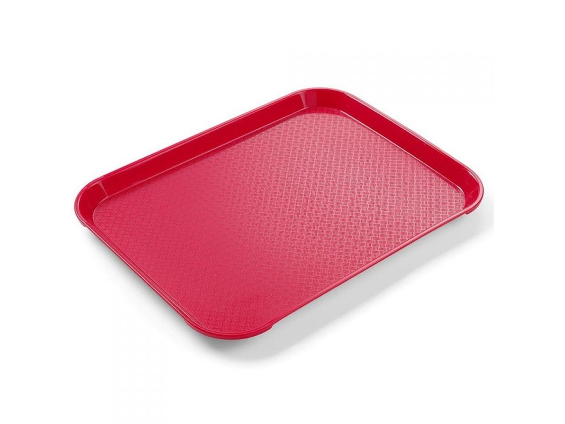 Bandeja pequeña roja de polipropileno para servir comida rápida HENDI 878712
