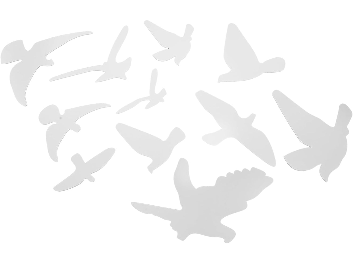 Pegatinas De Pared Acrílicas Con Efecto Espejo, Diseño De Pájaros Volando, 11 Piezas, Pegatinas Decorativas Removibles De Alta Calidad.