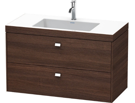 Lavabo para muebles DURAVIT Brioso c-bonded con subestructura de pared 100,0x48,0 cm 2 cajones incl. hueco para sifón y faldón sin rebosadero co