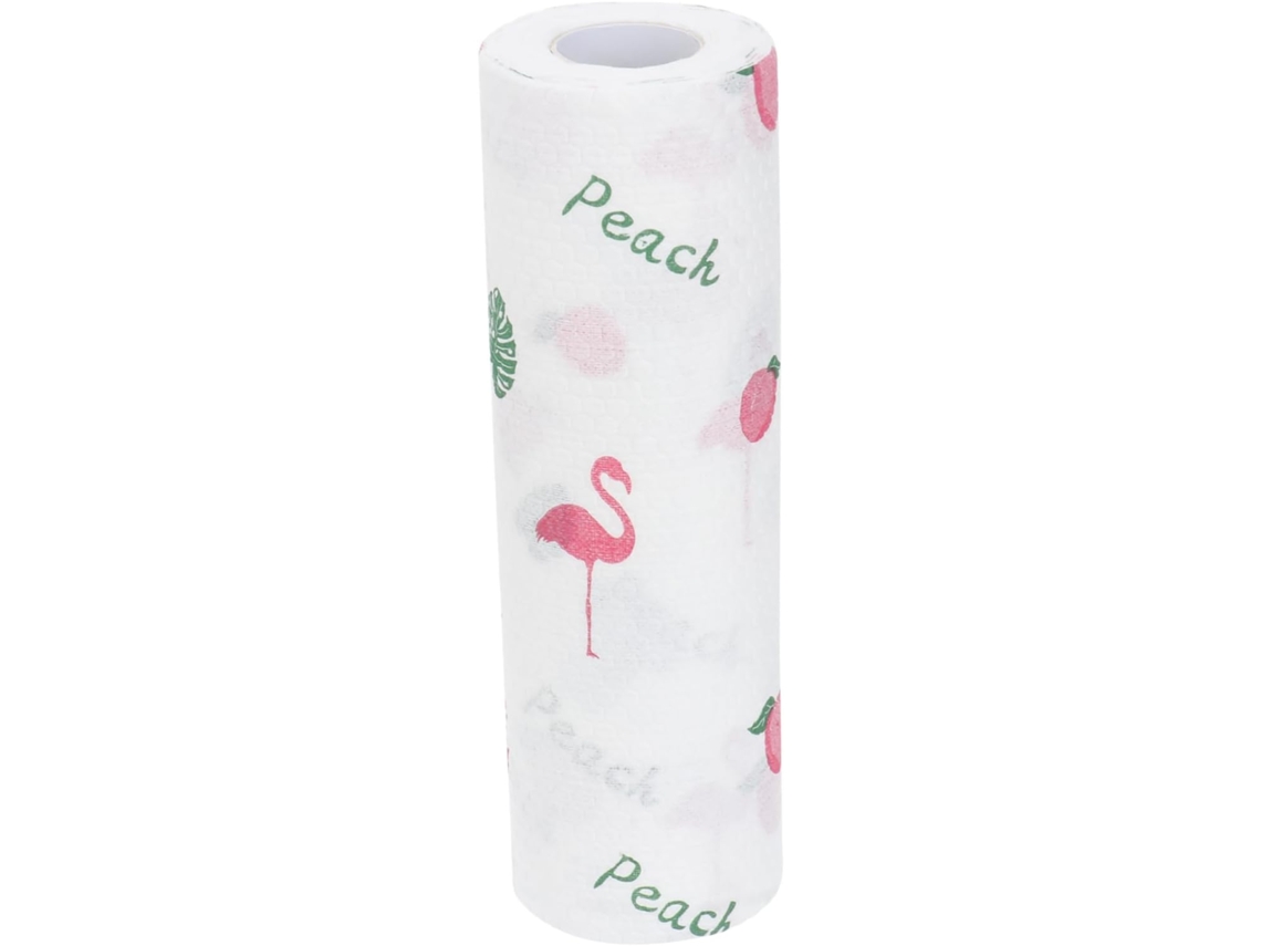 Juego de 50 paños de cocina desechables con estampado de flamencos para lavavajillas. Vayotoy