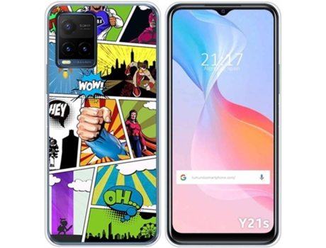 Carcasa Vivo Y21s / Y33s TUMUNDOSMARTPHONE Comic Multicolor