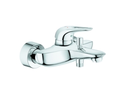 Grifo monomando para bañera Grohe Eurostyle, 185 mm de proyección, para montaje en pared, 33591003, color cromo