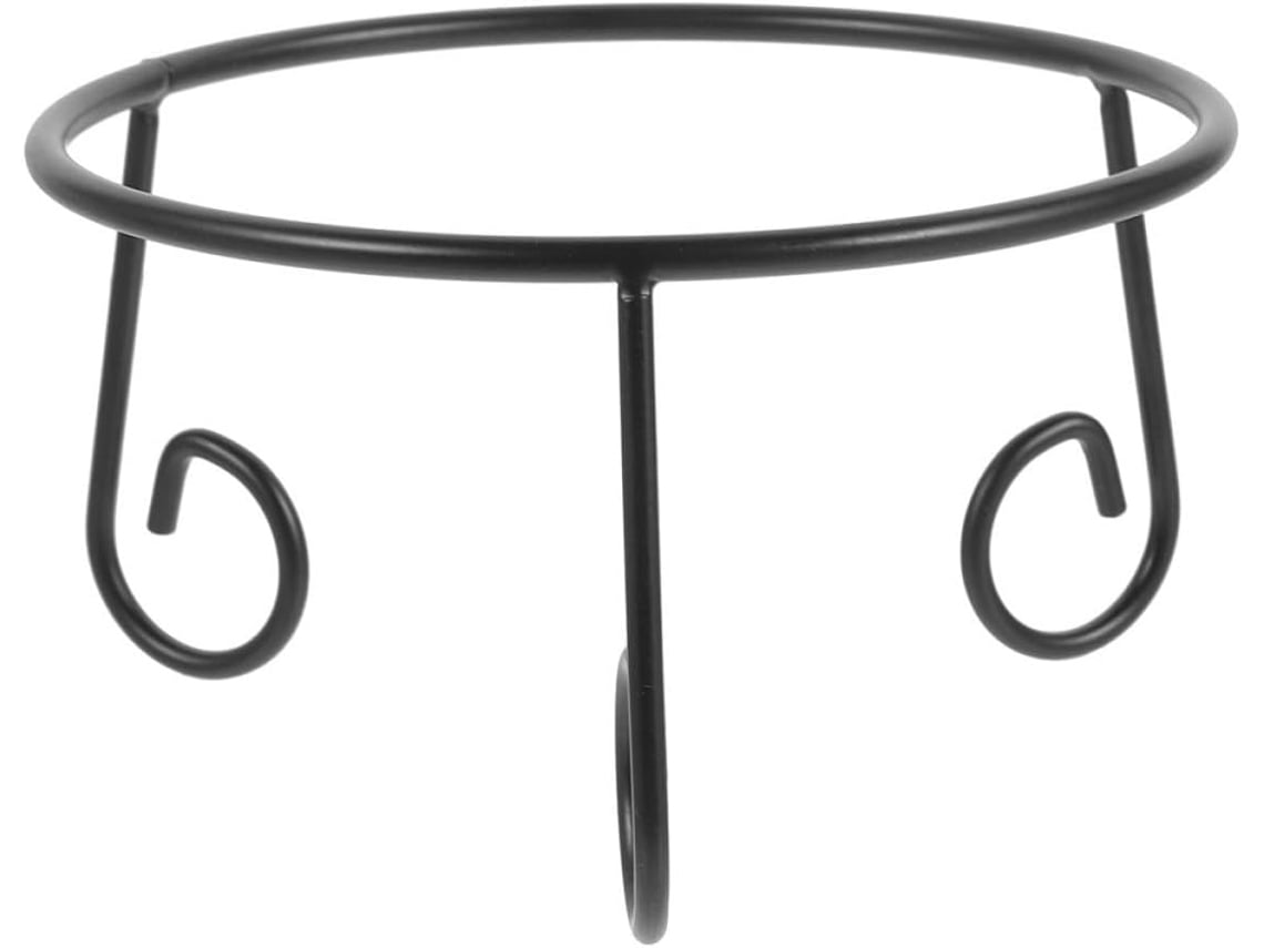Soporte Hierro Negro Bolas Jardín Pequeños Objetos Decorativos Práctico Diseño Atractivo Ideal Exteriores