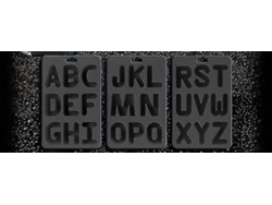 Moldes de hielo con letras