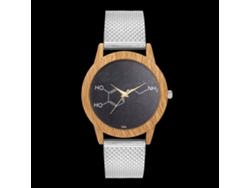 Reloj De Pulsera Analógico De Cuarzo Con Correa De Malla, Estilo Casual, Para Mujer Y Hombre (plateado)
