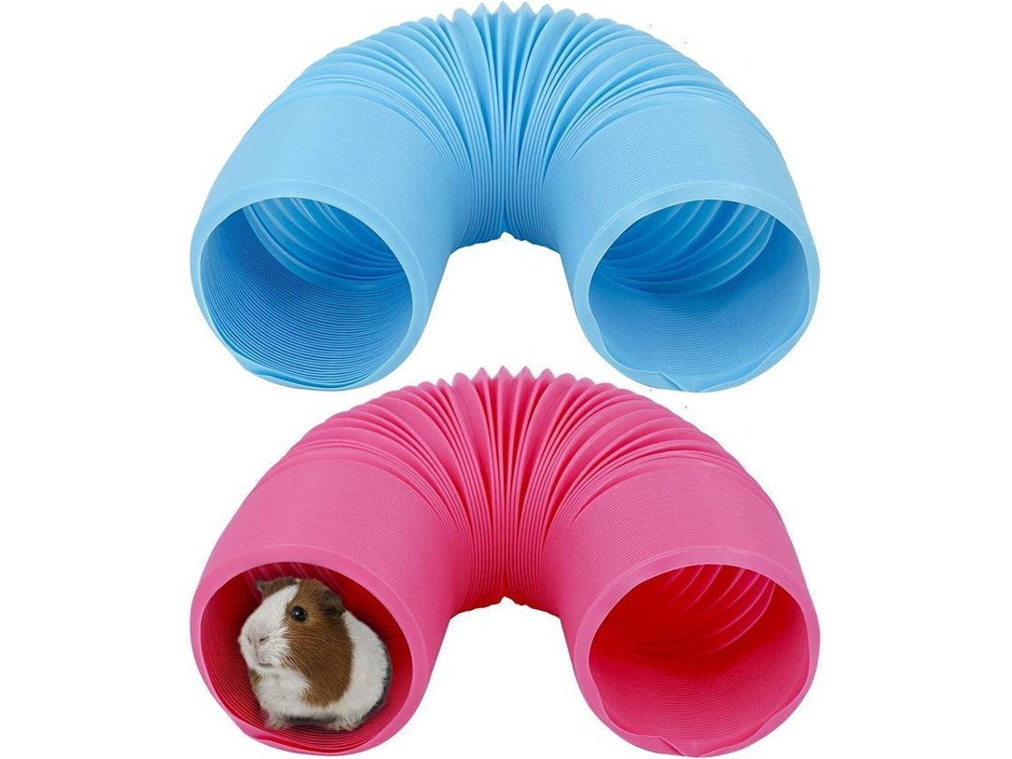 2026-túnel De Juego Para Mascotas Pequeñas Colapsable 2 Piezas Plástico Para Hamsters Cobayas