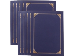 Juego De 10 Fundas De Cartón Azul Para Cubiertas De Certificados - Diseño Clásico