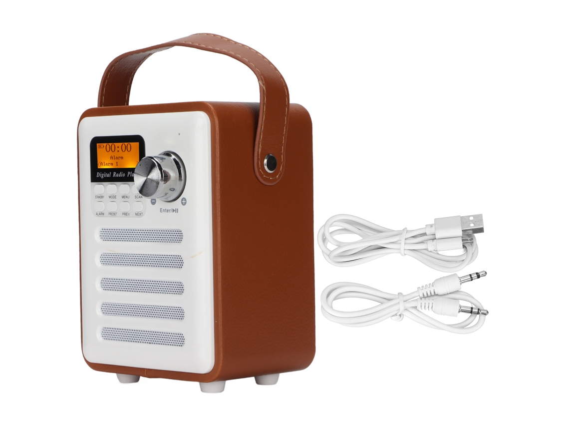 Altavoz Bluetooth Inalámbrico Portátil Con Dab, Fm, Mp3, Ranura Para Tarjeta De Memoria Y Batería De 2000 Mah.