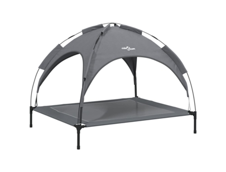 Cama para perros con dosel antracita VIDAXL tela oxford y acero