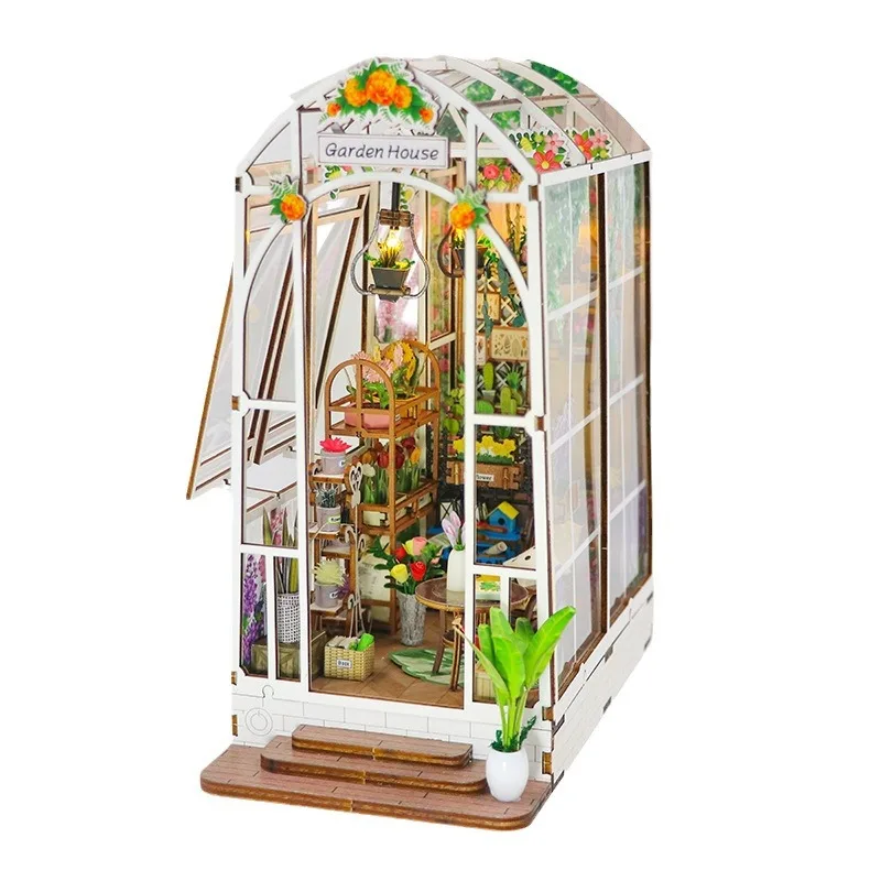 (m2313) Mini Rincón De Libros Diy Para Casa De Muñecas Con Estantería Para Jardín