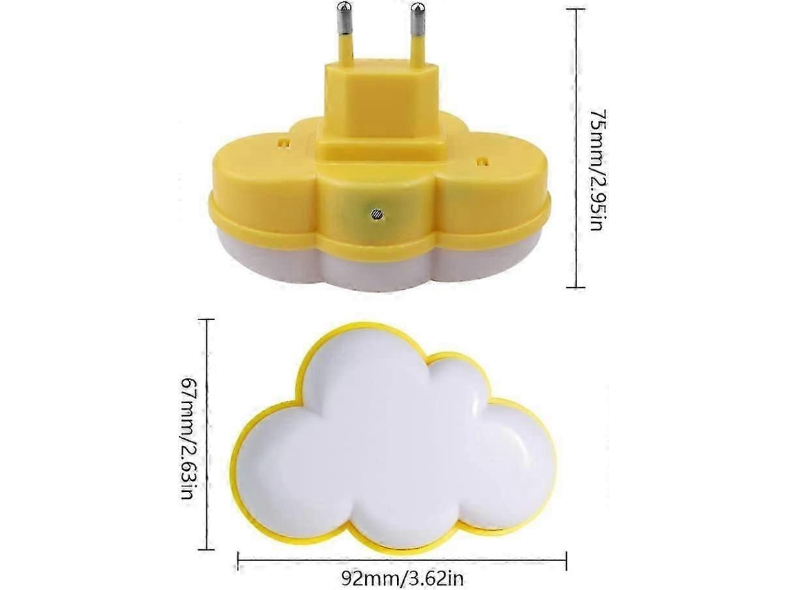 Lámpara de noche con sensor crepuscular, luz nocturna infantil con enchufe para habitación de bebé, lámpara de pared Rosewell