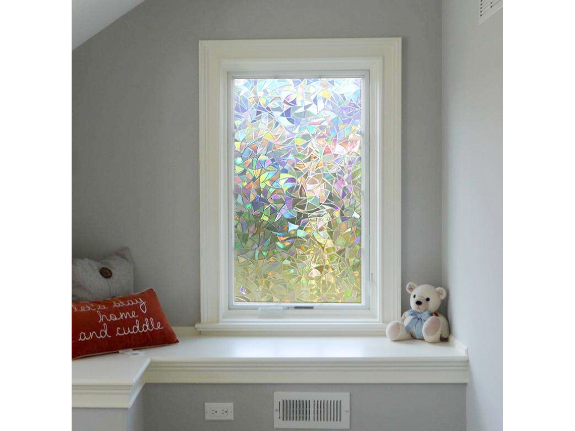 KOFIHETY Pelicula de Ventana 3D de Privacidad Adhesiva Reutilizable para Cristal en Hogar y Oficina