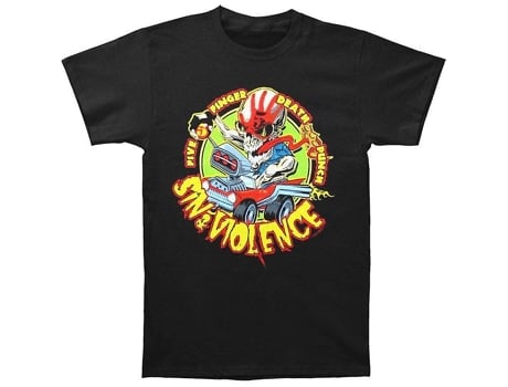 Camiseta ROCKINSTONE de la gira Five Finger Death Punch Sin & Violence 2013 (S)