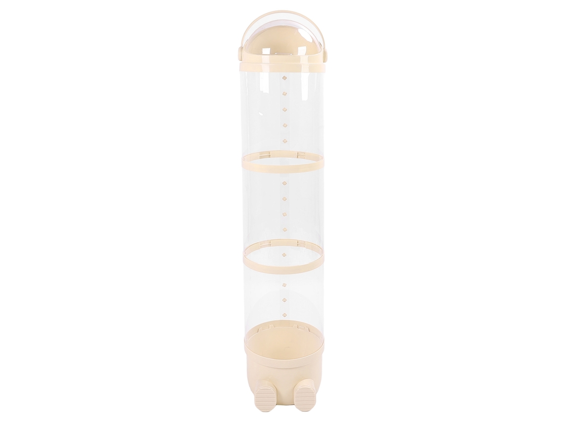 Barril Transparente Con Luz Para Guardar Peluches, Gran Capacidad, 130 Cm, Amarillo