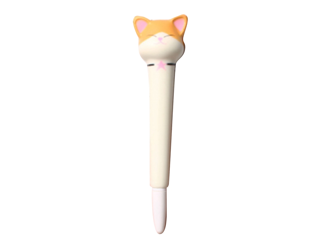 Bolígrafo Kawaii Squishy, Suave Y Antiestrés, Bolígrafo De Tinta De Gel De Escritura Fluida, Regalo Escolar, Shiba Inu
