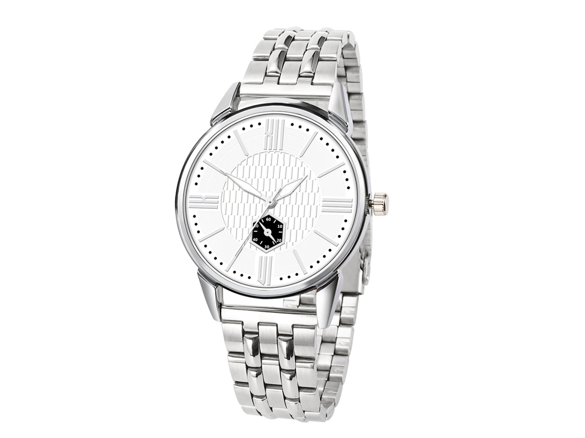 Reloj De Pulsera Cuarzo Simple Casual Moda Acero G2-g (blanco)