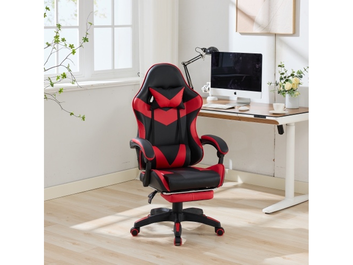 Silla De Juego Ergonómica Giratoria De 360 ° Para Oficinas Y Juegos Color Rojo Oscuro