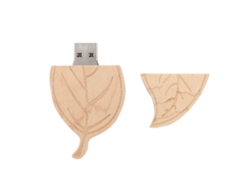 Memoria Usb 2.0 Wooden Leaf De 8g, Lápiz De Memoria U Disk Para Pc