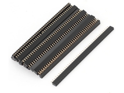 Conector Hembra De Una Sola Fila 40 Pines Con Paso 2 Mm, Enchufe Recto Para Regleta Alimentación,