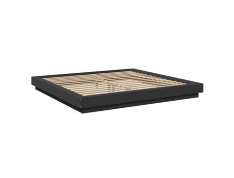 VIDAXL Cama Madera Negro (212x220x23cm)